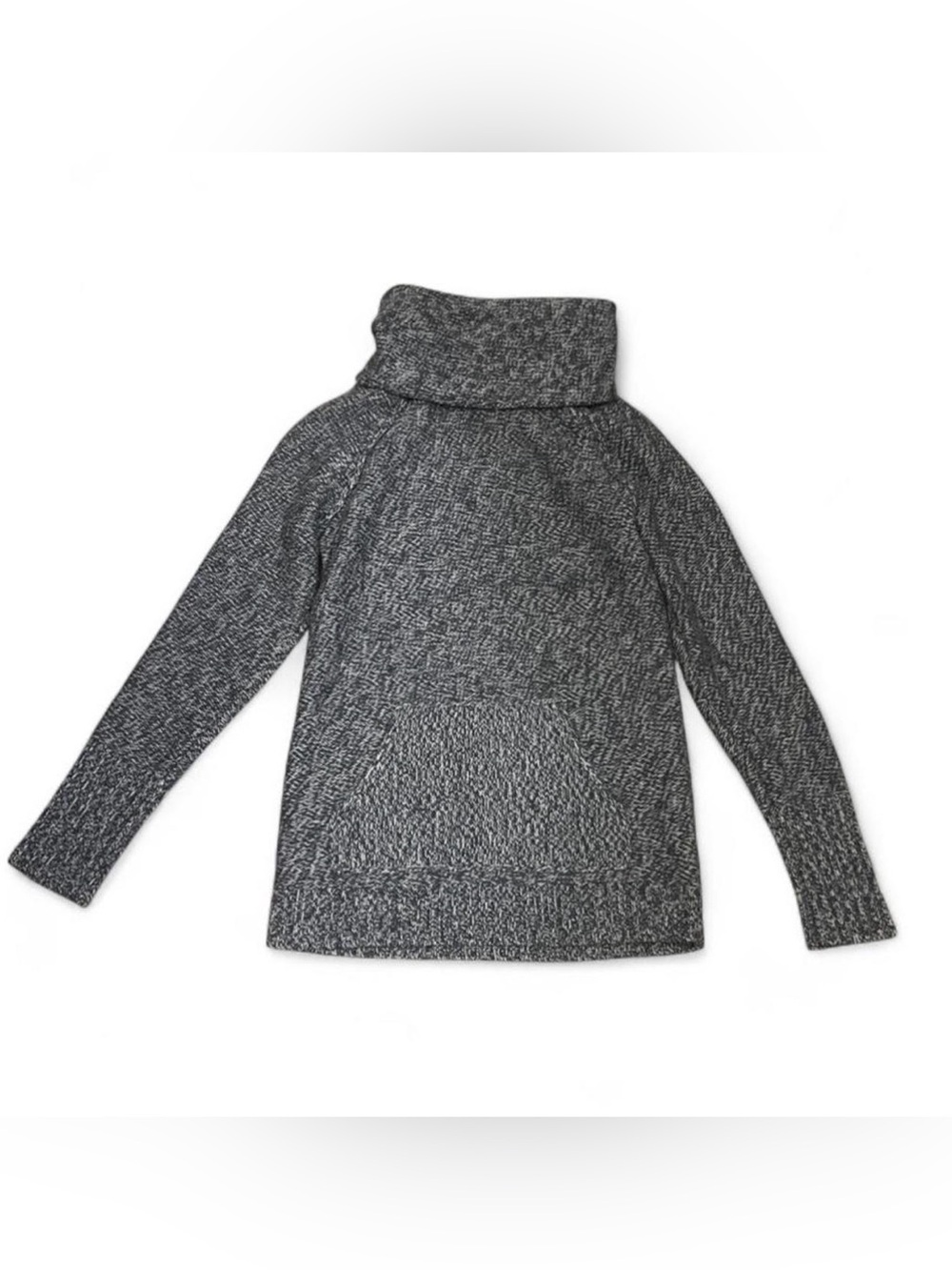 Banana Republic Gray Herringbone Marled Turtleneck Pullover Sweater 2010 Sz XS